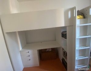 Lit mezzanine bureau IKEA (image 1)