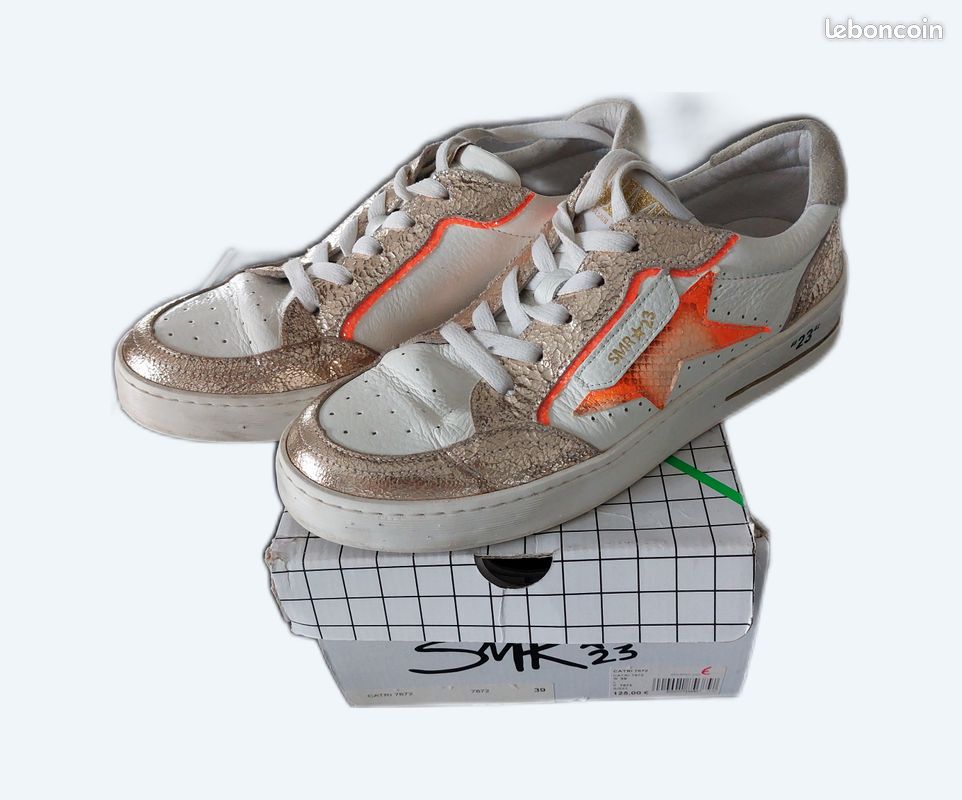 Basket femme SMR23 écrue (image 1)