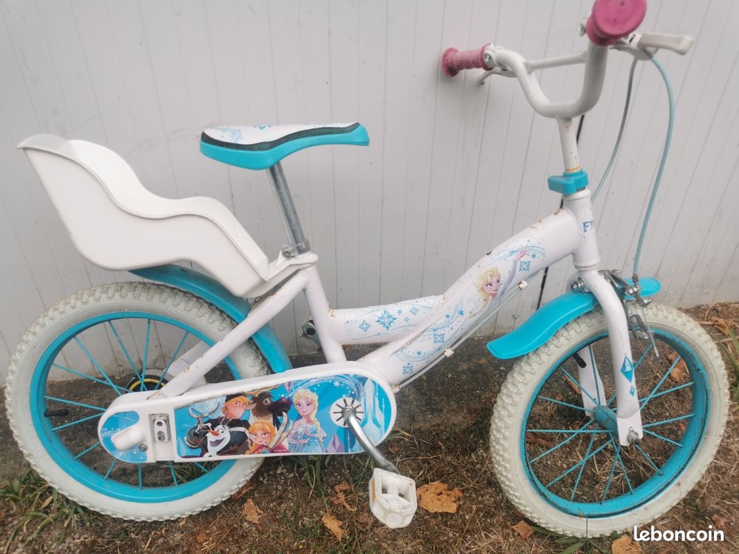 Sale Velo VÃ©lo Fille 16 Pouces Reine Des Neiges Velo Reine Des