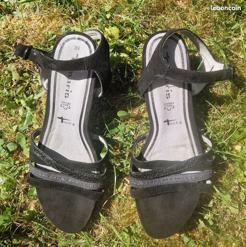 Sandales tamaris taille 39 coloris noir (image 1)