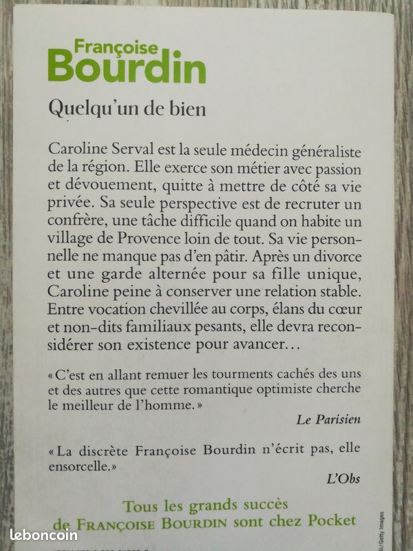 Livre roman Quelqu'un de bien de Françoise Bourdin (image 6)