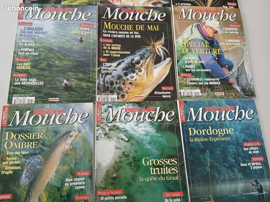 Lot De 2 Revues Pêche à La Mouche - Numéro 1 Français - Comme Neufs