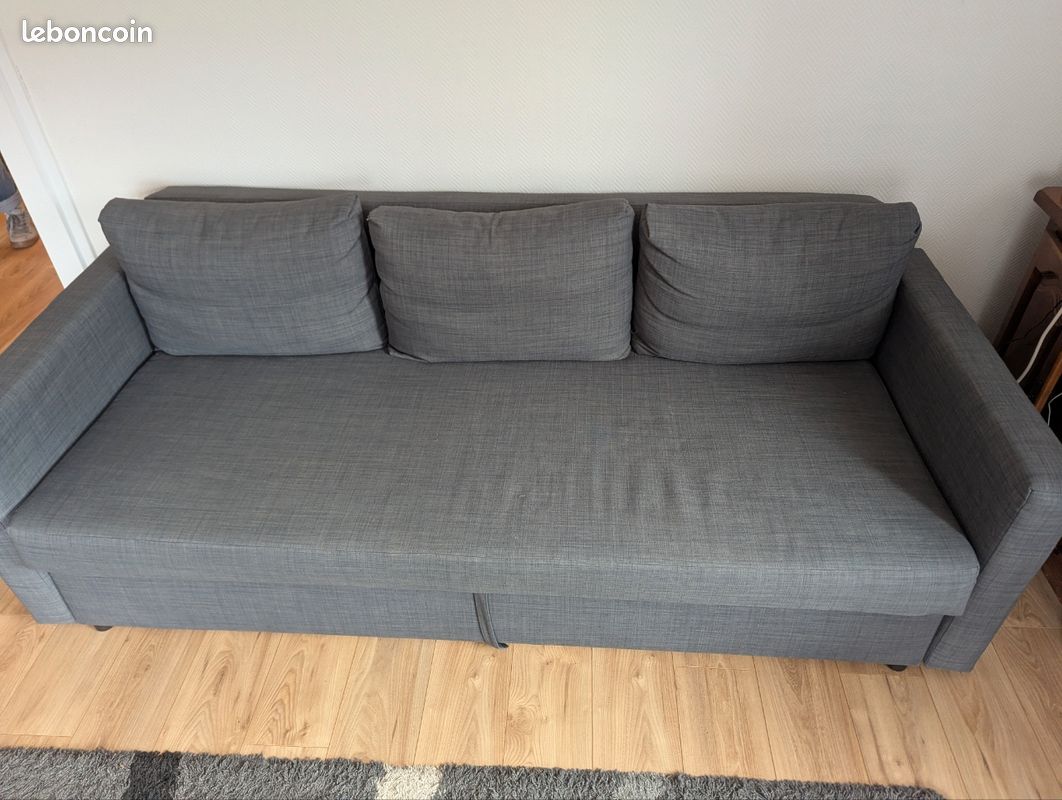 IKEA FRIHETEN – Canapé convertible avec coffre – État neuf (image 2)