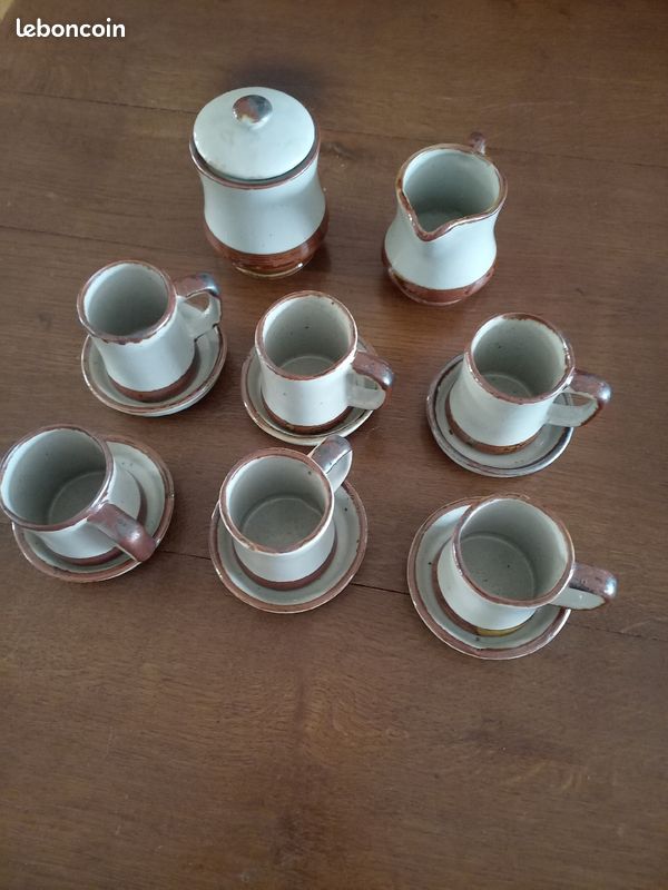 Service à café 6 pers en grès (image 1)