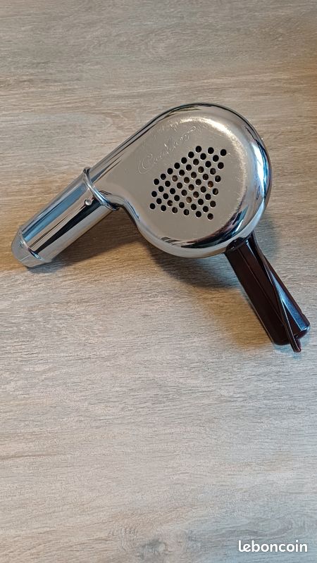 Sèche-cheveux Vintage Calor Années 60/70 - Inox, 350W, Réglable - Occasion Fonctionnel