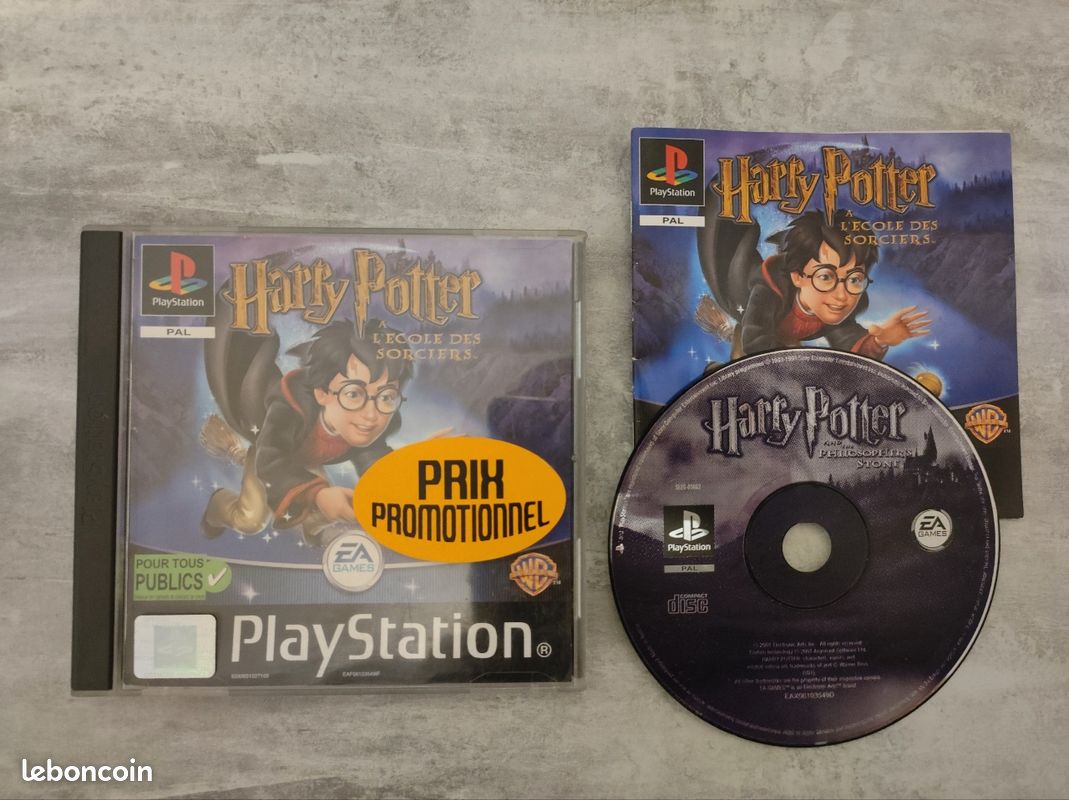 Harry Potter à l'école des sorciers game jeu PS1 playstation 1 sony PAL