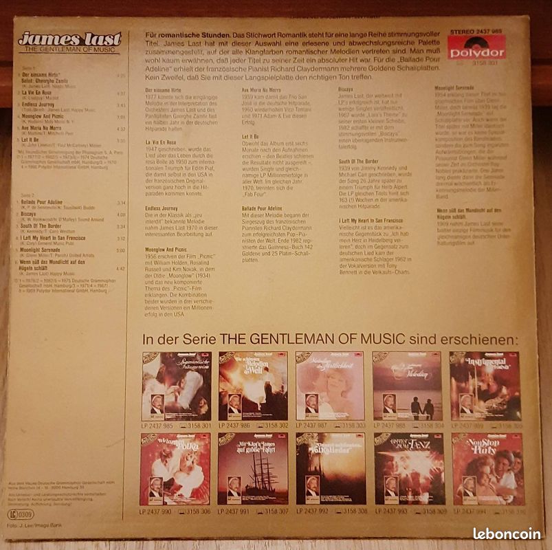 Lot 3 Albums 33 tours disque vinyle James Last 33 tours RPM (image 4)