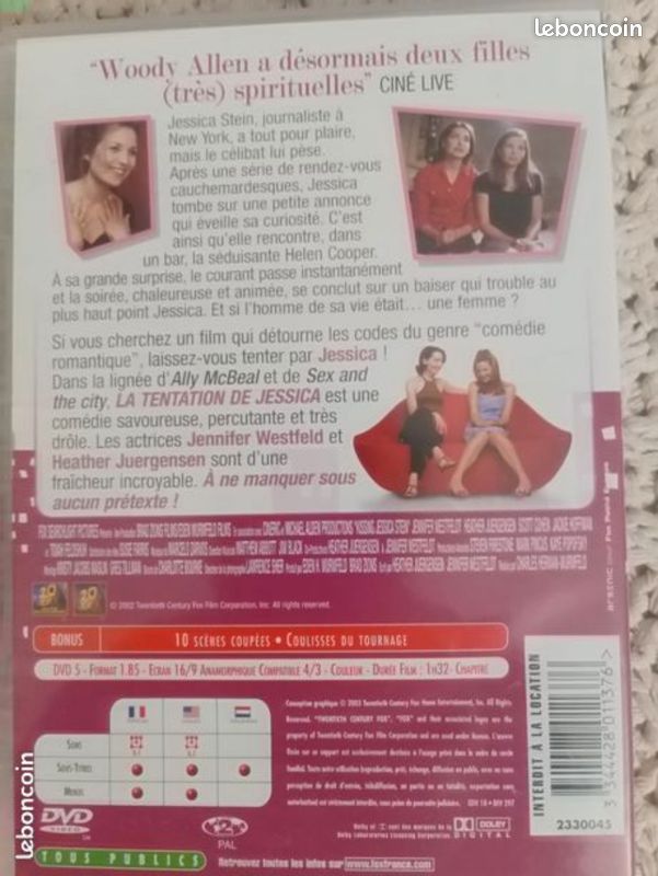 DVD La tentation de Jessica (image 2)