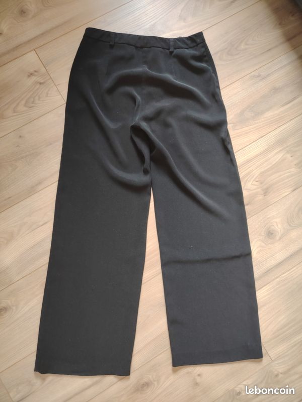 Pantalon fluide noir (image 3)