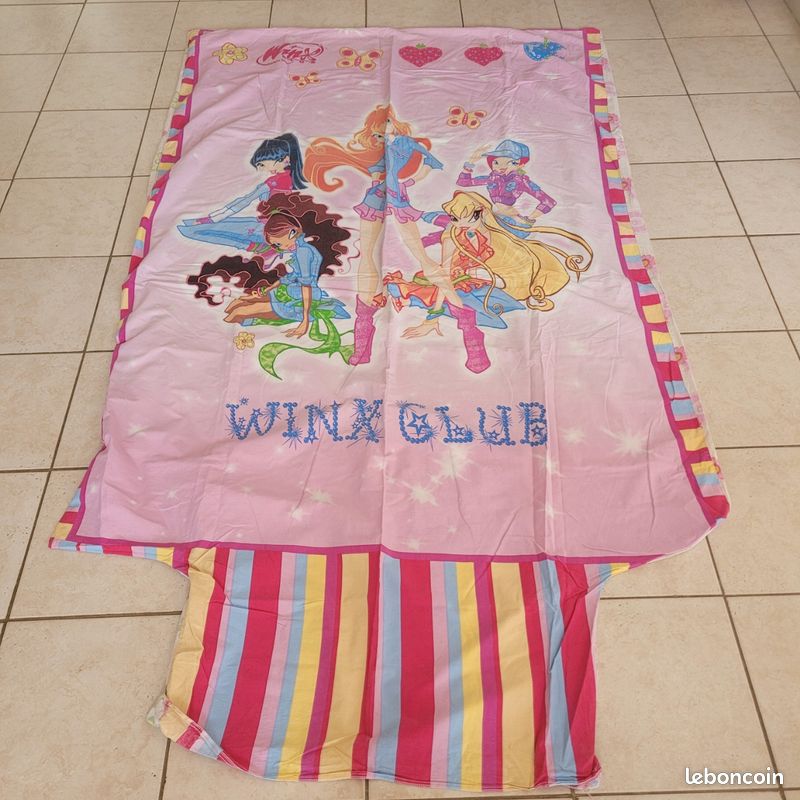Housse de couette 1 personne winx vintage (image 1)