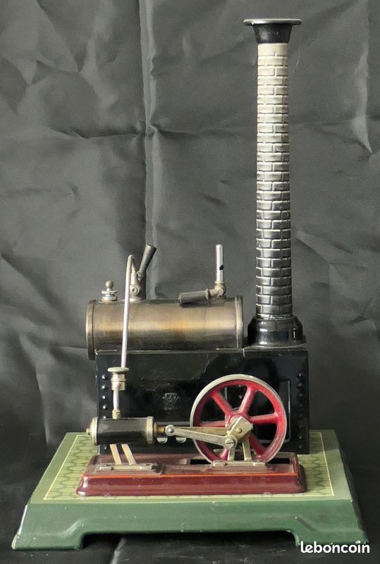 Pendule Industrielle, Machine à Vapeur Horizontale Automate
