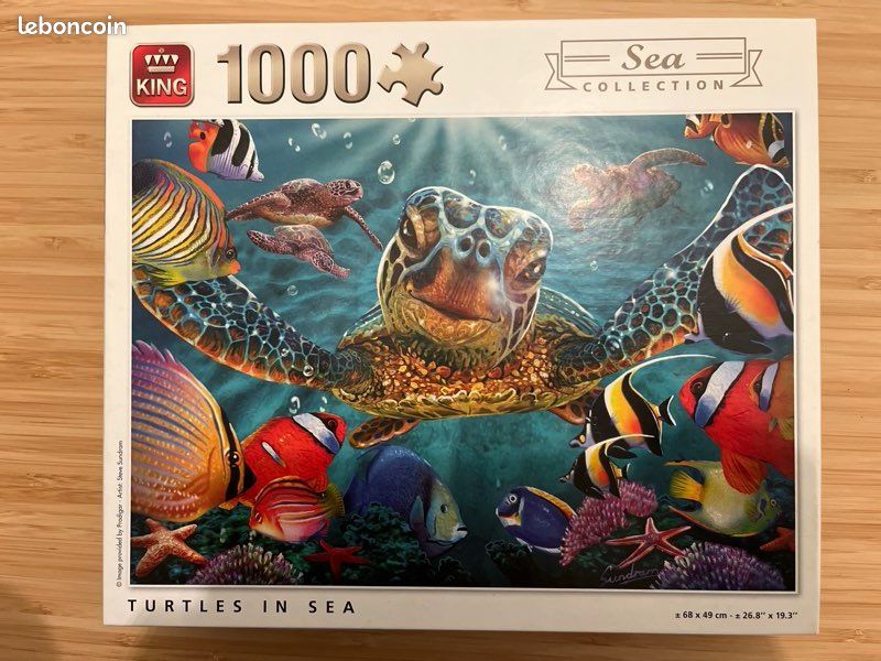 Puzzle Tortues / Turtles in sea 1000 pièces (image 1)