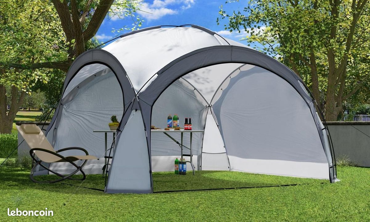 Tonnelle de jardin 3.5x3.5m avec éclairage LED et capteur solaire. Tente de fête, Pavillon de Jardin, Chapiteau - Neuf – Livraison comprise ⭐ ⭐ ⭐ (image 5)