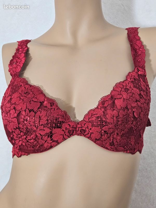 Ensemble Lingerie Vintage La Perla - Soutien-Gorge Balconnet & Culotte - Taille 1 - Ivoire/Crème Perlé - Neuf Avec étiquettes
