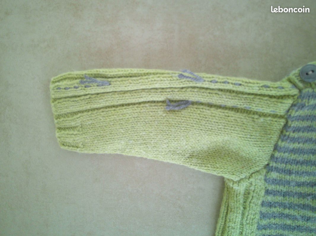 Combinaison bébé en laine (image 4)