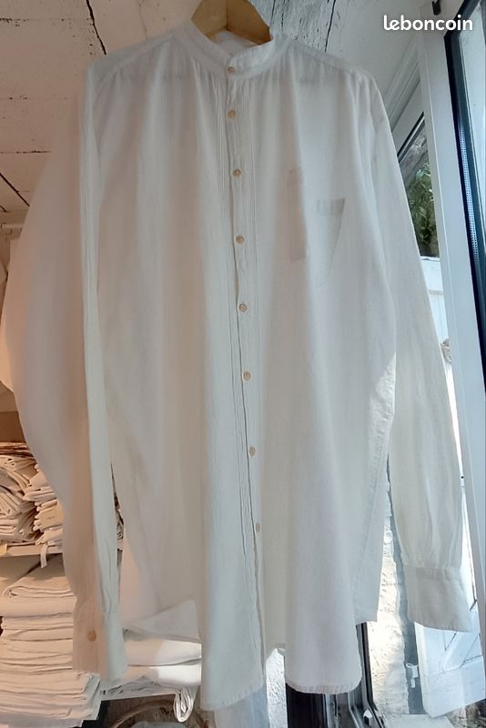 Chemise homme col mao (image 1)