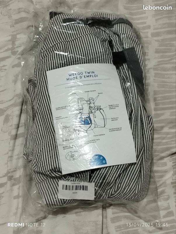 Le porte bebe double Weego Twin Équipement bébé