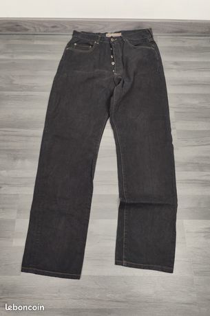Pantalon Jean En Toile Noir Liberto - Taille W40 L34 - Occasion En Très Bon état