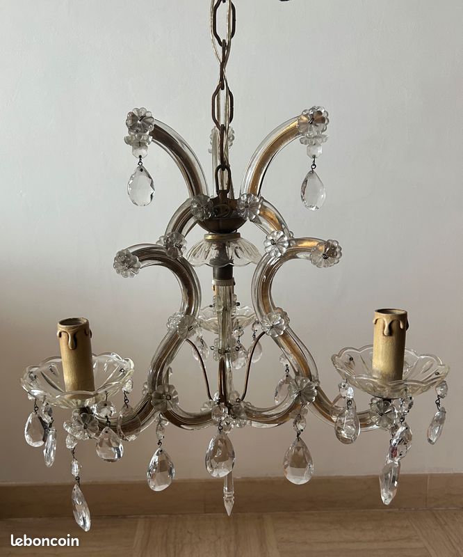 Lustre pampilles ancien (image 1)