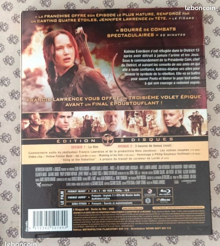 1 BluRay - Hunger Games la révolte partie 1 (image 2)
