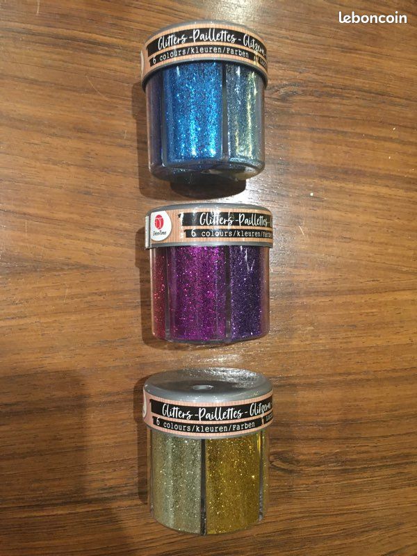 Lot de 3 distributeurs de paillettes neufs (image 1)