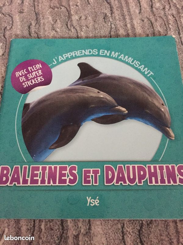 Livre apprentissage - baleine et dauphin (image 1)