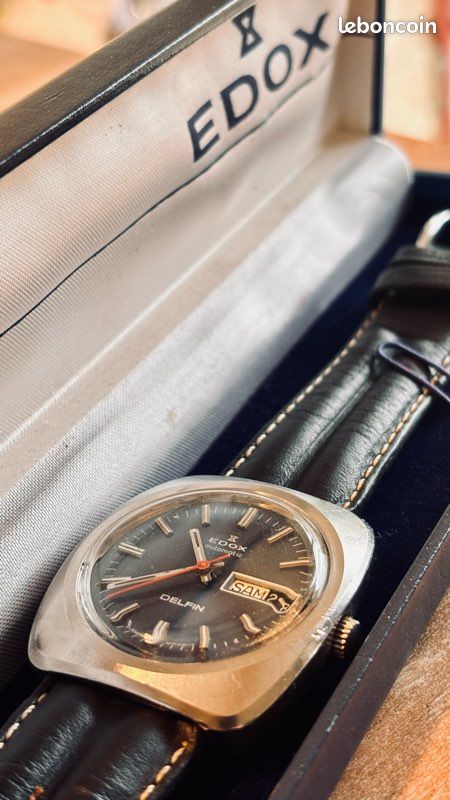 Montre Automatique Edox Bluebird Vintage - Mécanisme ETA 2733 - 36,5 Mm - Neuve Sans étiquette - Pour Homme