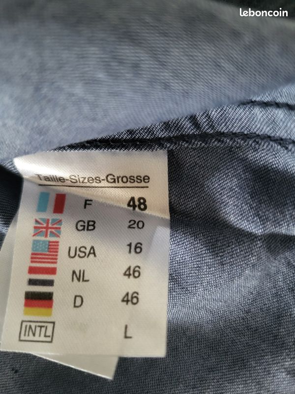 Chemise manches longues - SAINT-JAMES - Taille 48 - NEUVE (image 14)