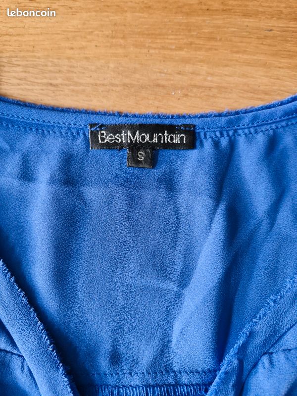Haut bleu Best Mountain femme taille S (image 3)