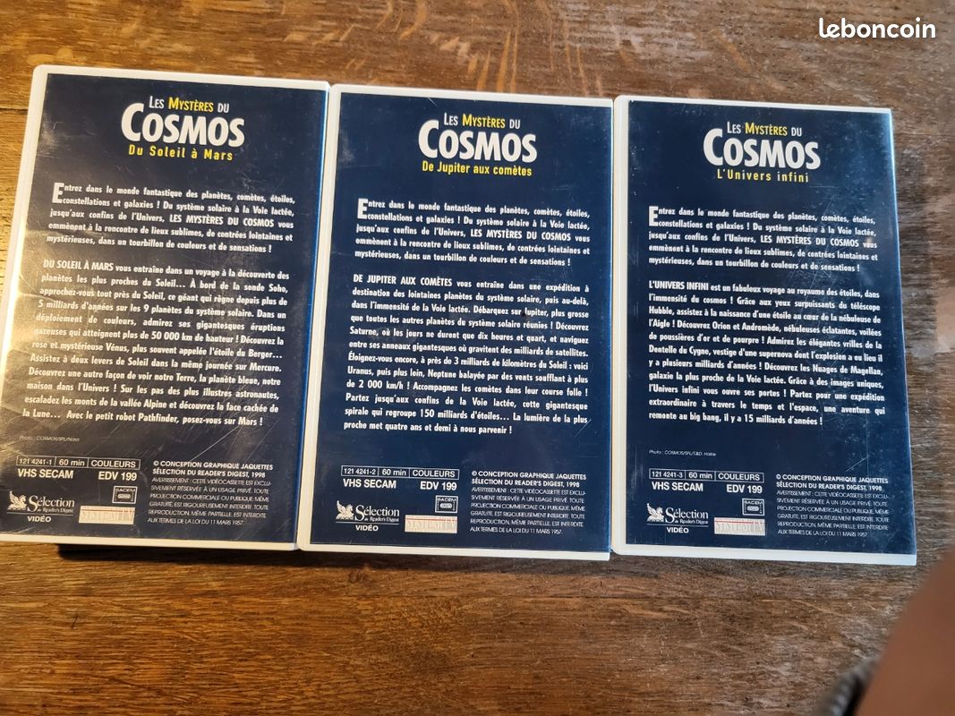 Coffret cassettes VHS - Les mystères du Cosmos (image 2)