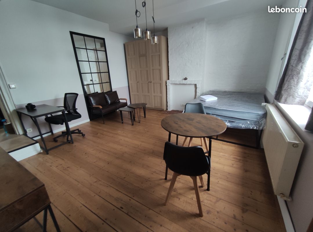 Chambre studio meublée de 23 m2 avec salle de douche + bureau partagé (image 8)