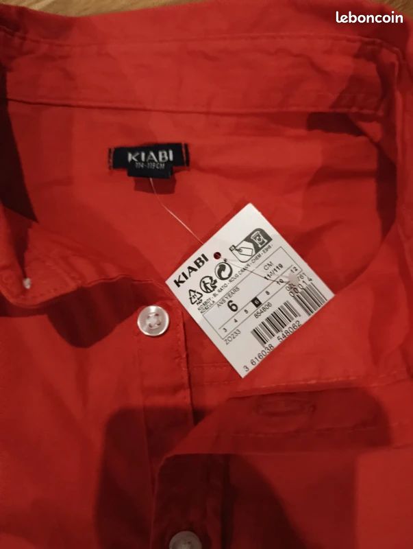 Chemise enfant T6A neuve (image 2)