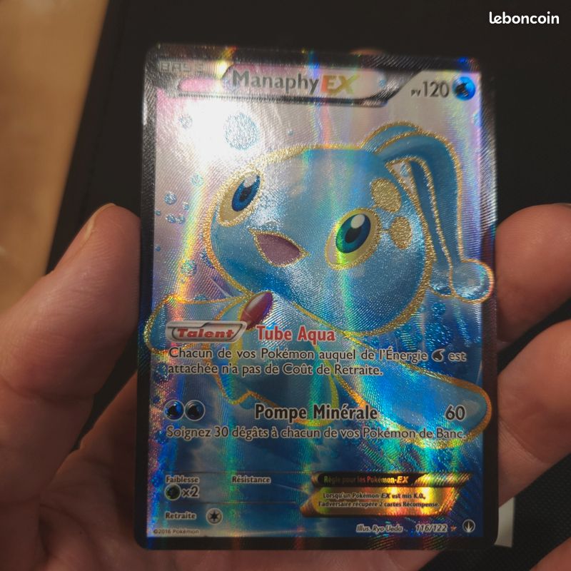 Carte Pokmon Manaphy EX 116/122 Rupture turbo - Collection