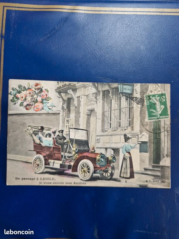Carte Postale Ancienne – Automobiles Dans Le Midwest – Photo Originale Vers 1907 – USA
