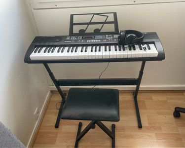 Piano Électrique 61 Touches Rose Pour Débutants - Kit Complet Avec Support Et Micro