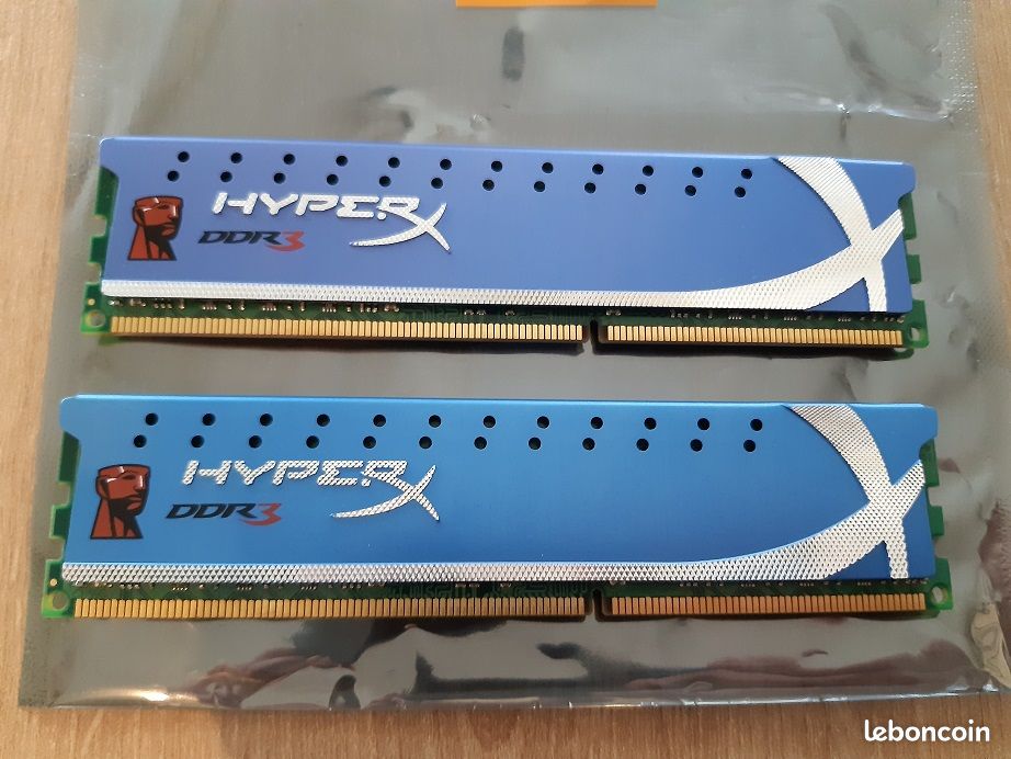 KIT 8Go RAM - 2x Kingston KHX1600C9AD3K2/4G Mémoire RAM DDR3 1600 4 Go HyperX Kit2 (image 3)