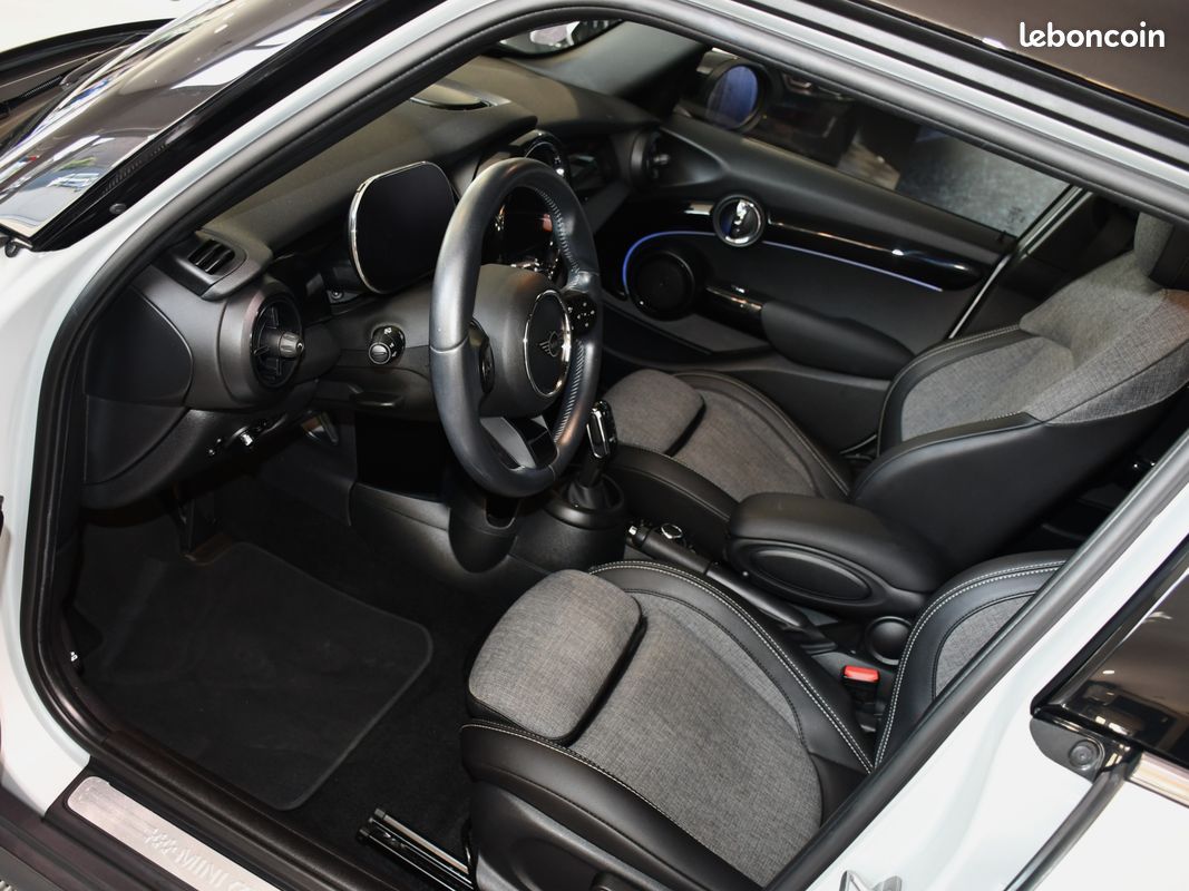 Mini Cooper S 2.0 178 BVA7 5 portes GPS Caméra Car Play Semi Cuir Régulateur LED JA 17 White Silver Pas De Malus (image 2)