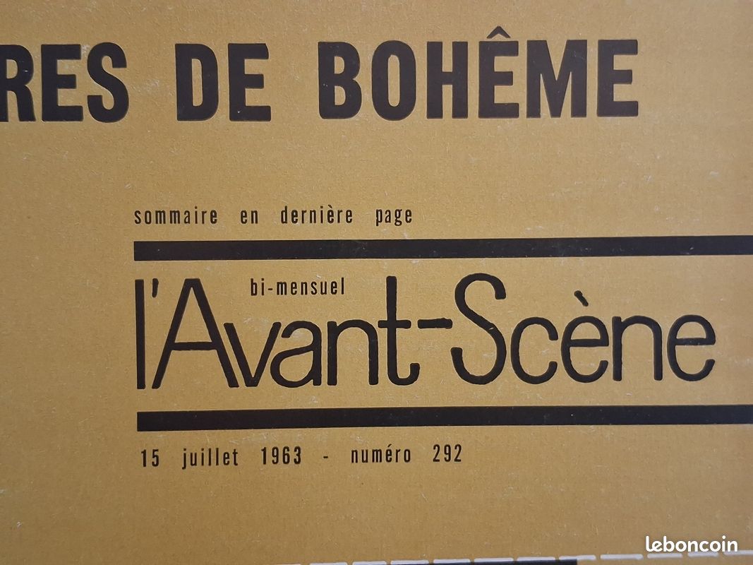 Revue - Theatre - l'avant scene - no 292 - 15 juillet 1963 (image 3)
