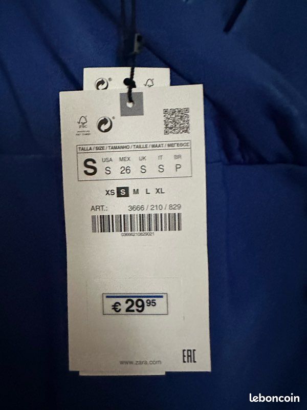 Robe longue bleu - Zara (image 5)