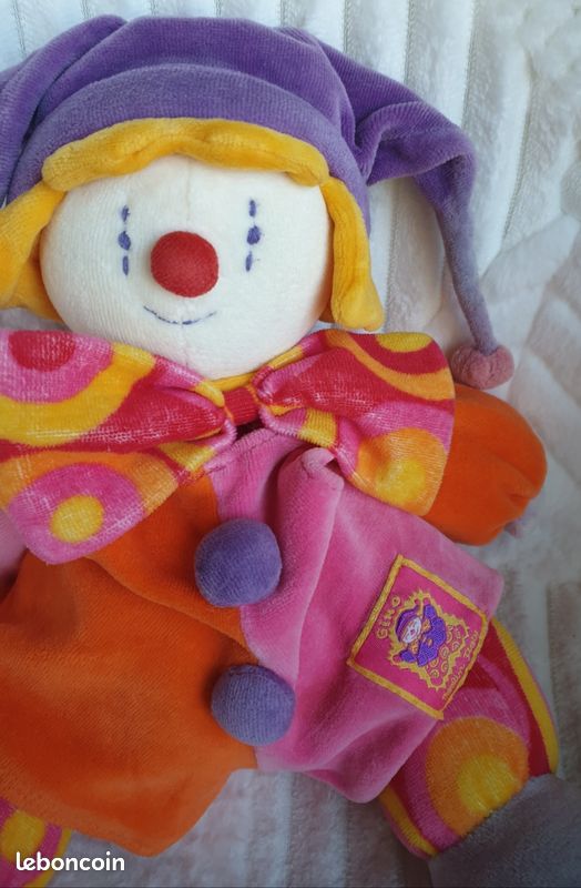 DOUDOU musical CLOWN multicolore GINO LE CLOWN MOULIN ROTY (image 3)