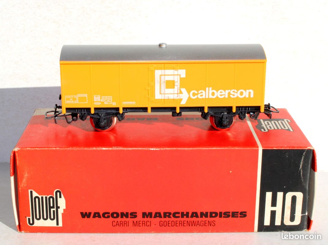 Jouef, Ho ( 1/87 ) , Wagon marchandises plat containers ref : 645 - Modélisme