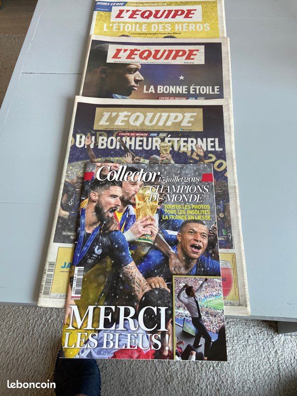Lot Spécial Magazine – Coupe Du Monde 2018 – L'Équipe De France – Édition Collector