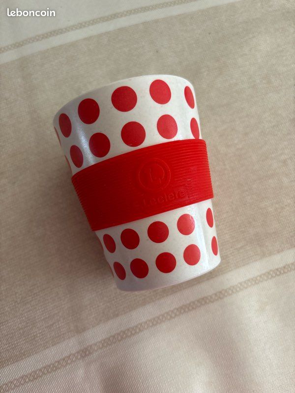🚴♂️ Gobelet réutilisable Tour de France – pois rouges (image 1)