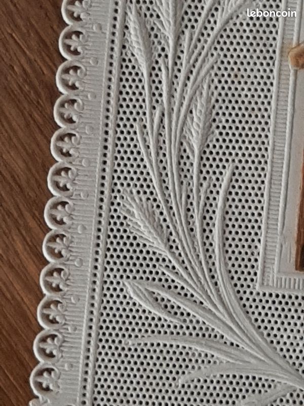 Image Pieuse Ancienne Canivet - Dentelle Divine - Reine Du Ciel - Vintage