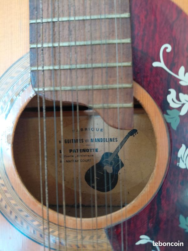 Guitare 12 cordes vintage Louis Patenotte (Luthier Mattaincourt - Vosges) (image 2)
