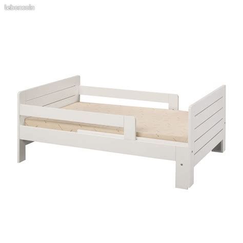 Lit évolutif enfant à adolescent Alinea Ref. LILOU 3 longueurs réglables 90x140 ou 90x170 ou 90x200 cm taille enfant puis ado + grands tiroirs + sommier à lattes + en option matelas évolutif (image 1)