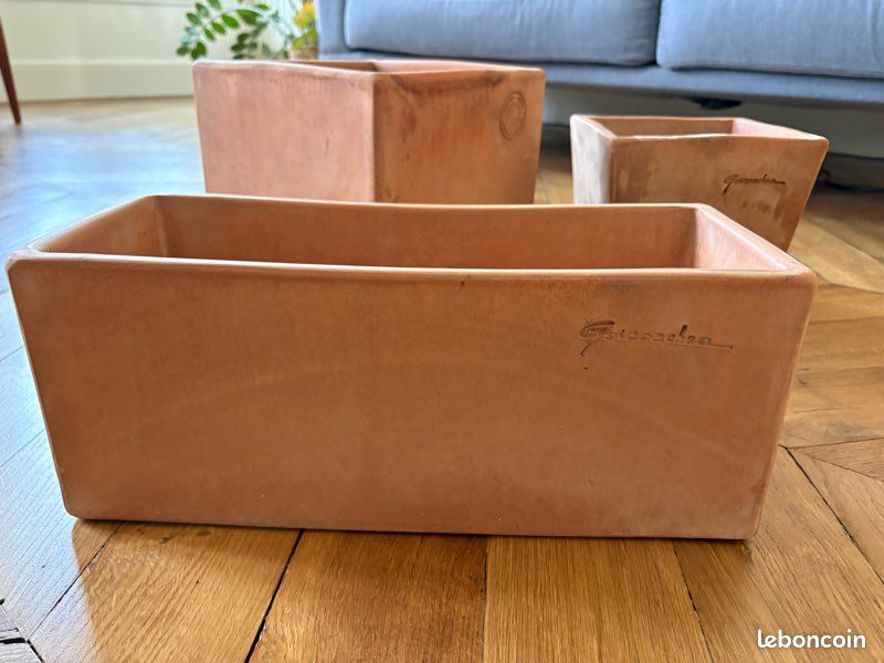 Lot de 3 pots de fleurs en terre cuite (image 10)