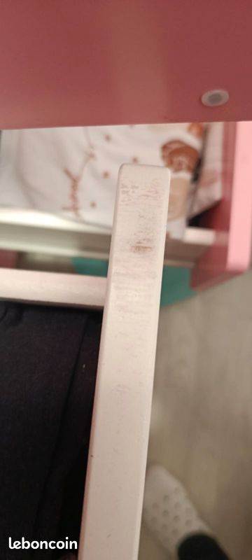 1 armoire penderie avec tiroirs SMASTAD/PLATSA rose et blanc Ikéa (image 4)