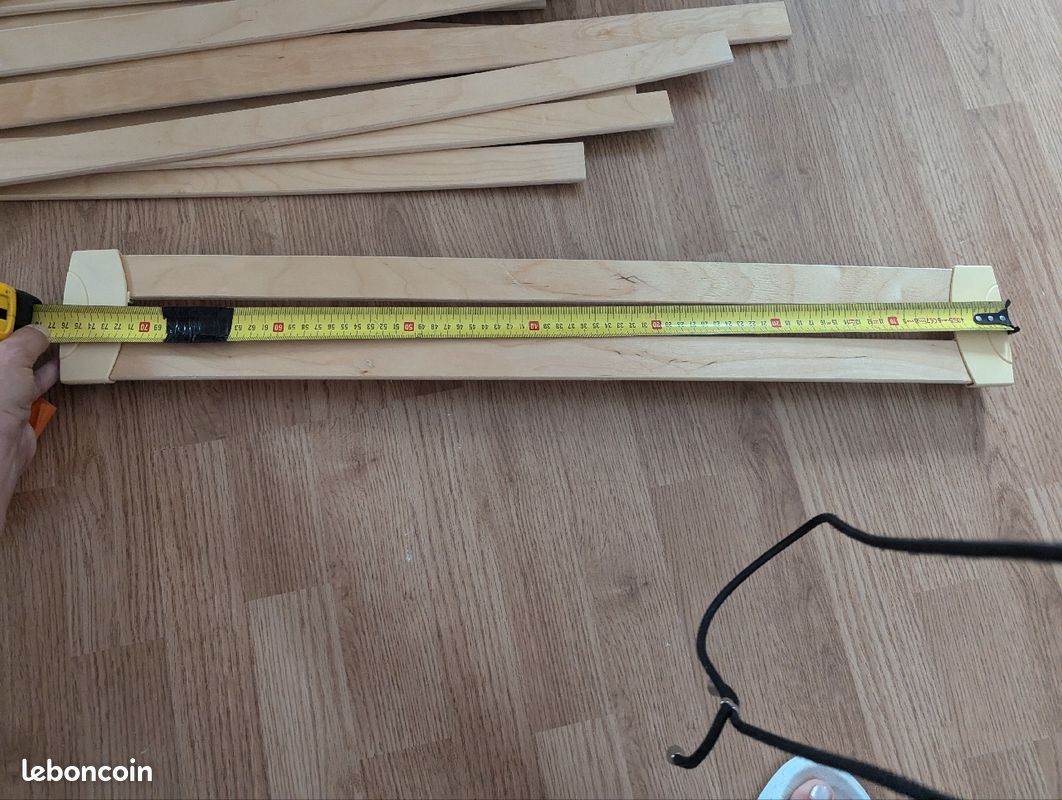 Ensemble lattes et fixations pour sommier (image 4)