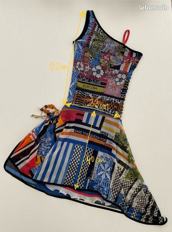 Robe d'été légère asymétrique Save the queen taille S Vêtements - Main Image